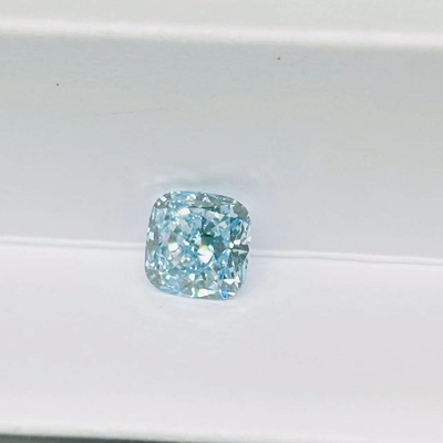 VS1クッションの華麗な切口CVDの実験室によって育てられる青いダイヤモンド3.2ct-3.6ct