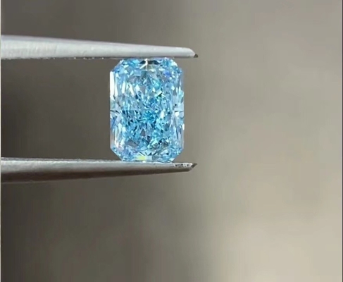 4ct 10 Mohsの大型実験室によって育てられる青いダイヤモンドの放射華麗な切口