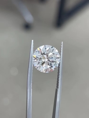 10 モース 無色 丸 ブリリアント 切断 心臓病 実験室産 ダイヤモンド 2.5ct-3ct
